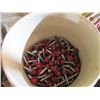 Image 4 : QUANTITY OF 2" NAILS & TIN & METAL SCREWS (BOX & 2 TUBS)