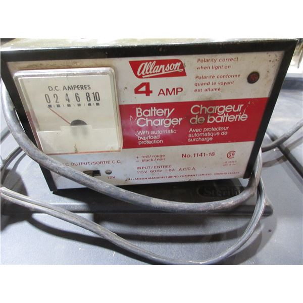 4 AMP 6/12VOLT BATTERY CHARGER