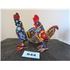 Image 2 : 2 - WAX BEADED ROOSTERS (APPROX. 9"H)