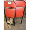 Image 2 : 2 - FOLDING CHAIRS (RED/BLACK)