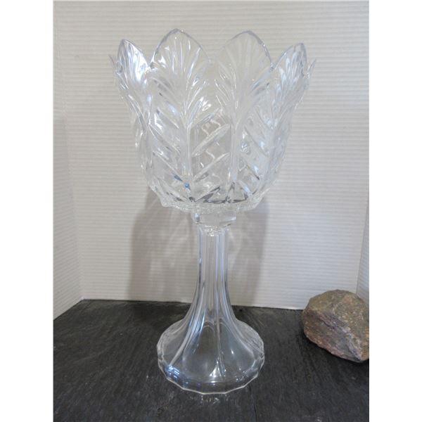 PEDESTAL CRYSTAL TRIFLE BOWL (APPROX. 9"D X 15"H)
