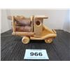 Image 3 : WOOD LOG TRUCK (APPROX. 9"L X 5"H)