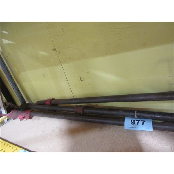 2 - 6' & 1 - 3' WOOD CLAMPS