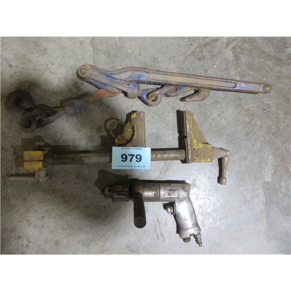 1/2" AIR DRILL, BOOMER, HEAVY DUTY CLAMP