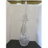 Image 1 : PINWHEEL CRYSTAL DECANTER & LID (APPROX. 28"H)