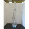 Image 4 : PINWHEEL CRYSTAL DECANTER & LID (APPROX. 28"H)