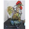 Image 1 : ROOSTER STAINED GLASS LAMP (APPROX. 15"H)