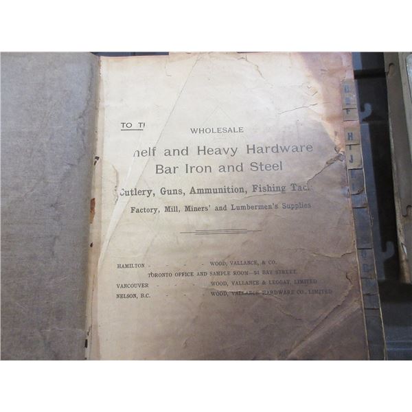 MF & MH 50 TRACTOR PARTS BOOK (1966); WOODVALLAN LTD 1911 CATALOGUE; 1" SUMP PUMP