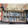 Image 3 : 5 BINS C/W FINE THREAD NUTS & BOLTS, SET SCREWS, STOVE BOLTS
