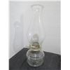 Image 2 : COLLECTABLE:  OIL LAMP & CHIMNEY (APPROX. 13"H)