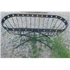 Image 1 : BLACK PLANT STAND C/W BASKET PLANT HOLDER (APPROX. 3' X 1' X 28"H)