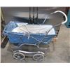 Image 2 : VINTAGE:  DOLL STROLLER/BASSINETTE (BLUE)