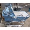 Image 5 : VINTAGE:  DOLL STROLLER/BASSINETTE (BLUE)