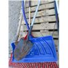 Image 1 : 4 UTILITY TOOLS (RAKE, SNOW SHOVEL, SPADE, CULTIVATOR)