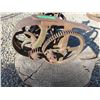 Image 1 : VINTAGE:  WINDMILL GEAR DRIVE & WOOD SLAB