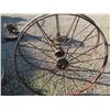 Image 3 : 2 - 54" STEEL HAY RAKE WHEELS