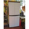 Image 1 : 2 PLASTIC STORAGE CUPBOARDS (APPROX. 15" X 30" X 70")