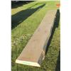 Image 1 : 1 - 3" X 19" TO 15" PLANK; APPROX 12' LONG SANDED AND VARNISHED