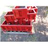 Image 3 : 6 - HEAVY DUTY RED METAL PLANTER BOXES (APPROX. 3' X 1' X 1'H)