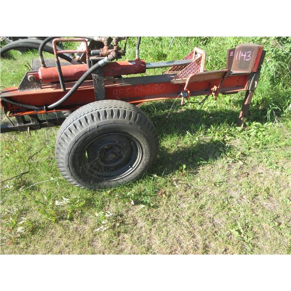 HEAVY DUTY PTO DRIVEN HYDRAULIC WOOD SPLITTER WITH HIT PIN & REAR STABILIZER STAND