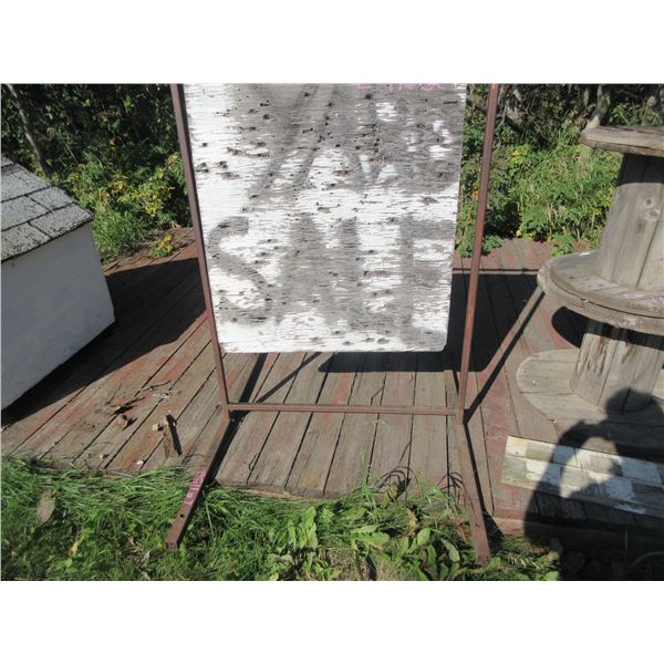 STEEL SIGN FRAME (APPROX. 3' X 4')