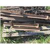 Image 1 : PILE C/W ASSORTED ANGLE IRON & SQUARE TUBING (APPROX. 500 LBS)