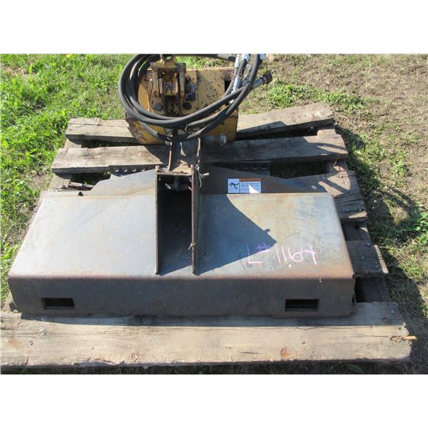 SKID STEER PLATE; AUGER GEAR BOX
