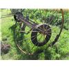 Image 4 : ANTIQUE:  10' STEEL WHEEL HAY RAKE