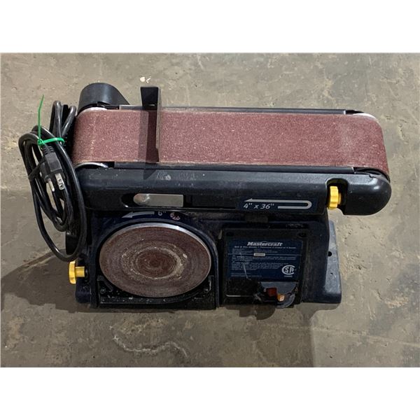 MASTERCRAFT BELT & DISC SANDER (4" X 36" BELT)
