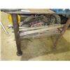 Image 2 : WELDING TABLE (APPROX. 58"L X 48"W X 37"H); 2 - 6" BENCH VISES & ASSORTED STEEL