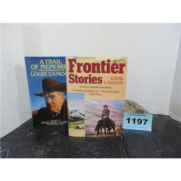 2 - LOUIS L'AMOUR HARD COVER BOOKS