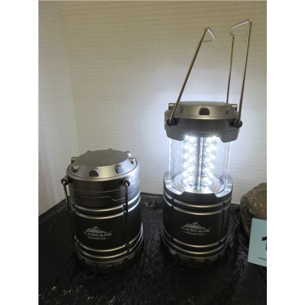 2 - LED BATTERY OPERATED LANTERNS
