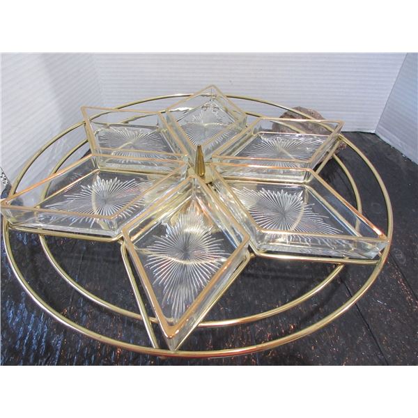 COLLECTABLE:  7 PIECE STAR/POINTSETTA DISH