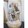 Image 4 : COLLECTABLE:  LARGE BEER STEIN & LID "DREAMS OF LONG AGO" (CHIPPED)