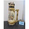 Image 5 : COLLECTABLE:  LARGE BEER STEIN & LID "DREAMS OF LONG AGO" (CHIPPED)