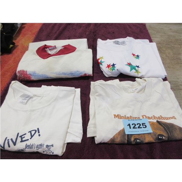 SWEATSHIRT & 3 T-SHIRTS (SIZE XL, 2XL & 3 XL)