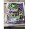 Image 1 : BUNDLE OF QUILTING MAGAZINES & FRAME