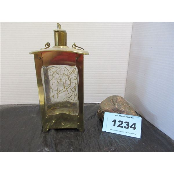 BRASS MUSICAL LIQUOR DECANTER (APPROX. 11"H)