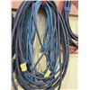 Image 1 : HEAVY DUTY BLACK EXTENSION CORD (APPROX. 50') & BLUE EXTENSION CORD (APPROX. 50')