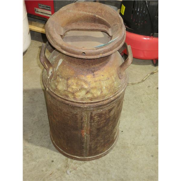 ANTIQUE:  CREAM CAN & LID