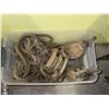 Image 2 : BIN C/W WOOD BLOCK & TACKLE (PULLEYS)