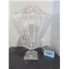 Image 1 : CRYSTAL VASE (APPROX. 18" H) (BASE IS CHIPPED)