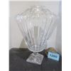 Image 5 : CRYSTAL VASE (APPROX. 18" H) (BASE IS CHIPPED)