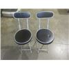 Image 1 : 2 FOLDING CHAIRS (BLACK)