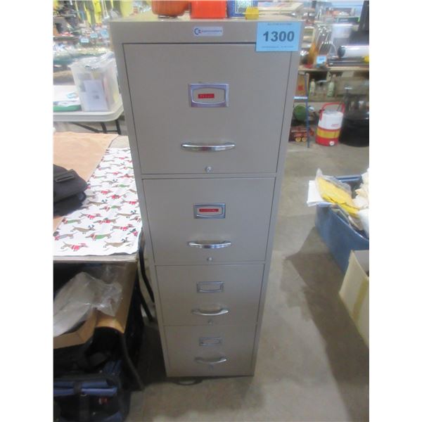 4 DRAWER LETTER FILING CABINET & HANGING FILE FOLDERS