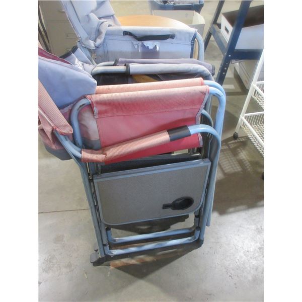 3 FOLDING LAWN CHAIRS