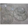 Image 1 : 4 GLASS SERVING DISHES & COVERED BUTTER DISH
