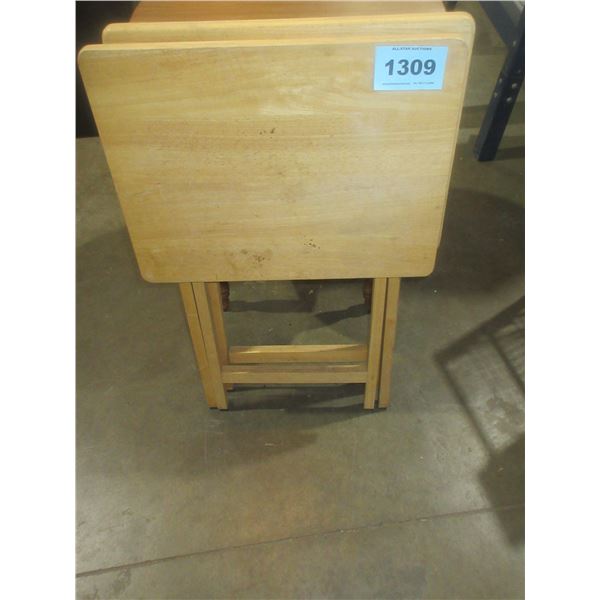 2 FOLDING TV TABLES