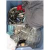 Image 2 : TOTE C/W DISHWARE, CUPS, GLASSES, UTENSILS (CAMPING SUPPLIES)