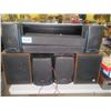 Image 1 : 6 SPEAKERS, CENTER SPEAKER, RECORDS, SAMSUNG DVD PLAYER, VHS PLAYER, ETC